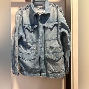 Frame Utility Workman Jacket with Cargo pockets, Light Denim Wash
Women’s M NWOT